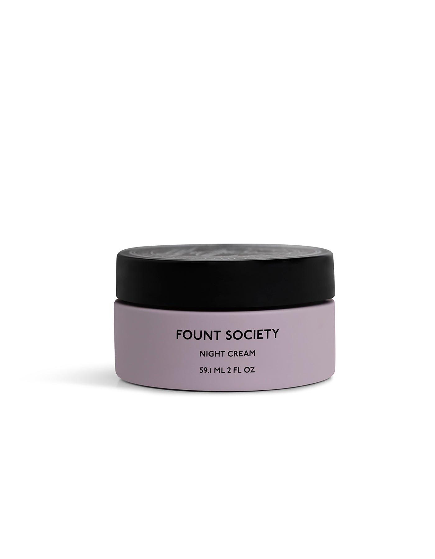Jar of Fount Society night cream on a white background |Size:Full Size