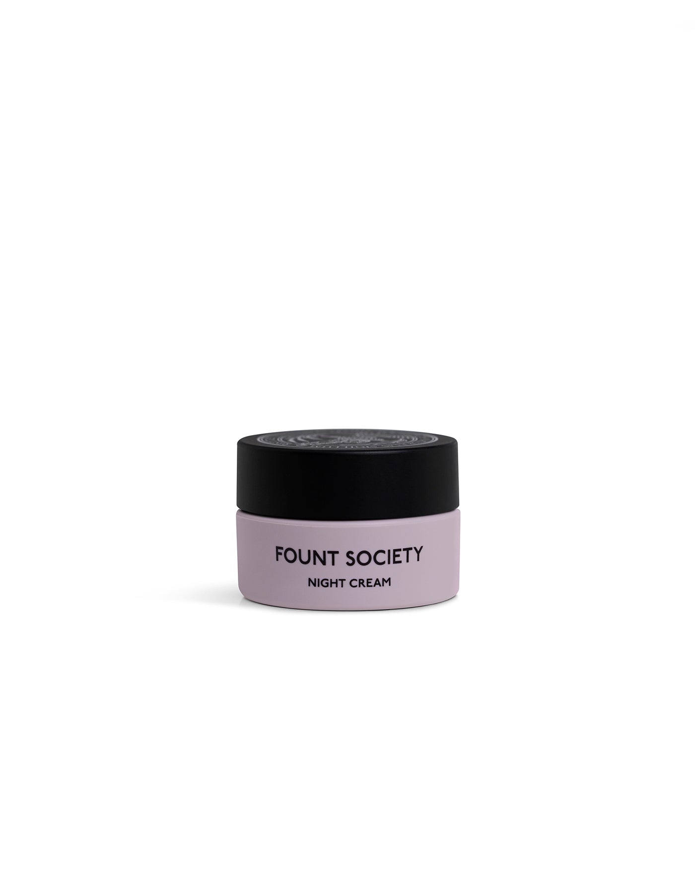 Jar of night cream from Found Society on a white background |Size:Mini